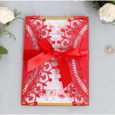 Invitation Card Wedding Decoration Greeting Card Laser Cut Crown Pattern